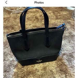 Kate spade Black Handbag with Silver Accents